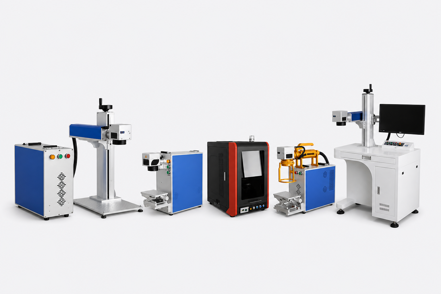 Laser marking machine on the shop floor